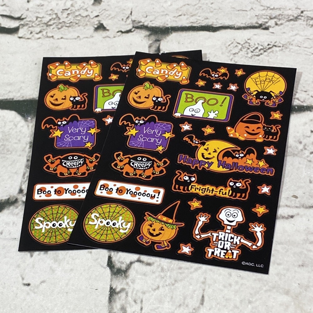 American Greeting Cards Vintage Halloween Stickers 2 Sheets